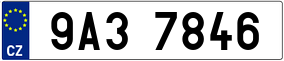 Trailer License Plate